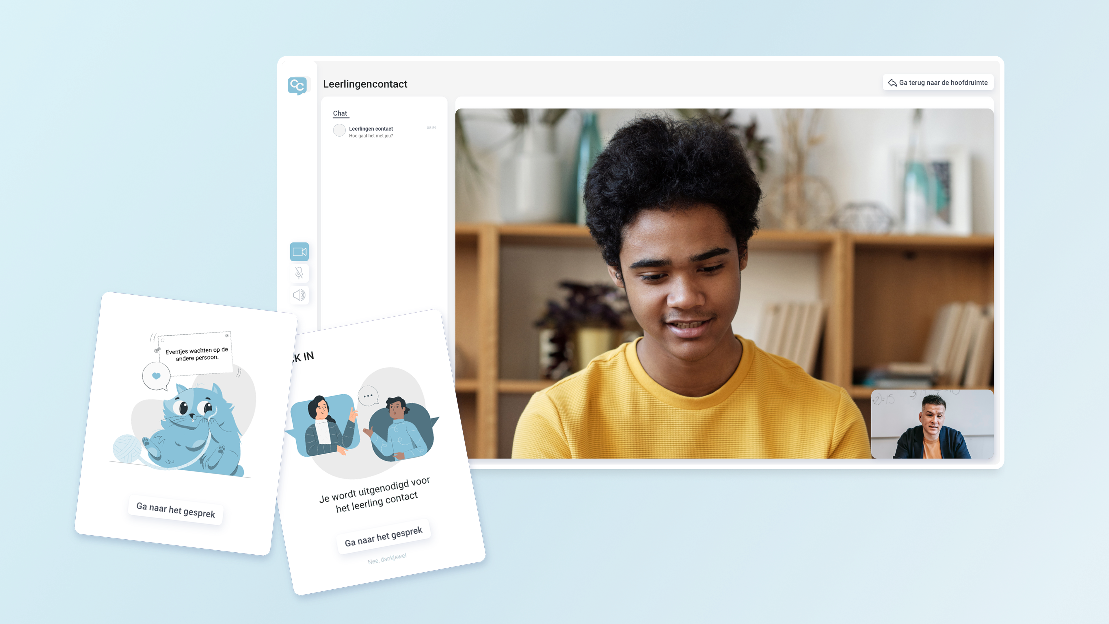 Ontwerp voor leerlingcontact in ClassChat
